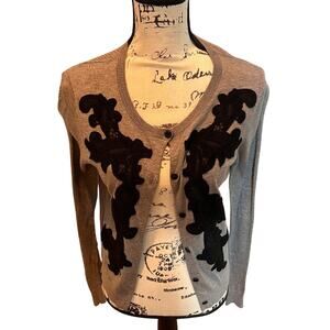 Grey Cardigan Cabi Sweater Design Size Small